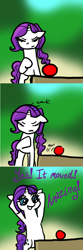 Size: 500x1500 | Tagged: safe, artist:artylovr, rarity, pony, unicorn, ball, brain-swapped rarity, magic, telekinesis, tumblr