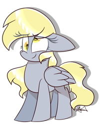 Size: 1581x1925 | Tagged: safe, artist:lynchristina, derpy hooves, pegasus, pony, female, mare, simple background, smiling, solo, transparent background