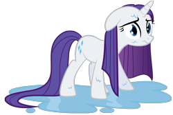 Size: 1969x1316 | Tagged: safe, artist:spellboundcanvas, rarity, pony, unicorn, simple background, solo, transparent background, vector, wet