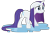 Size: 1969x1316 | Tagged: safe, artist:spellboundcanvas, rarity, pony, unicorn, simple background, solo, transparent background, vector, wet