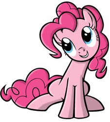 Size: 1296x1432 | Tagged: safe, artist:quarium, pinkie pie, earth pony, pony, simple background, solo, transparent background, vector