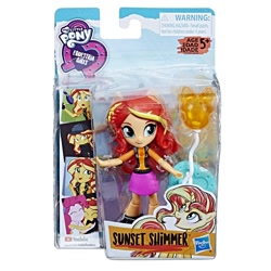Size: 1500x1500 | Tagged: safe, pinkie pie, sunset shimmer, better together, constructive criticism, display of affection, equestria girls, overpowered (equestria girls), balloon, clothes, doll, equestria girls logo, equestria girls minis, irl, jacket, photo, shoes, skirt, toy