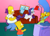 Size: 497x353 | Tagged: safe, rarity, pony, unicorn, couch gag, crossover, fainting couch, ice cream, the simpsons