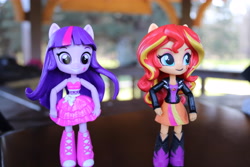 Size: 6000x4000 | Tagged: safe, artist:artofmagicpoland, sunset shimmer, twilight sparkle, equestria girls, doll, equestria girls minis, female, lesbian, ponymeet, shipping, sunsetsparkle, toy