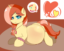 Size: 1082x864 | Tagged: safe, artist:bumpywish, oc, oc only, oc:bumpy wish, pony, unicorn, belly, big belly, pregnant, solo