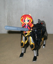 Size: 703x850 | Tagged: safe, sunset shimmer, centaur, equestria girls, catastros, crossover, doll, equestria girls minis, eqventures of the minis, mahou sentai magiranger, power rangers mystic force, toy, wolkaiser