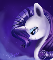 Size: 1614x1848 | Tagged: safe, artist:sugguk, rarity, pony, unicorn, bust, cute, portrait, profile, raribetes, solo