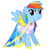 Size: 4891x5097 | Tagged: safe, artist:kibbiethegreat, derpibooru import, rainbow dash, pegasus, pony, absurd resolution, clothes, dress, simple background, solo, transparent background, vector