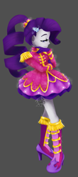 Size: 317x720 | Tagged: safe, artist:noncansee, rarity, equestria girls, friendship through the ages, rockin' hair, sgt. rarity, solo