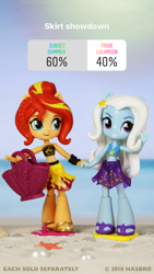 Size: 1080x1920 | Tagged: safe, sunset shimmer, better together, equestria girls, clothes, doll, equestria girls minis, instagram, official, poll, solo, swimsuit, toy