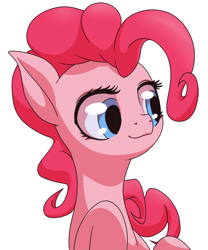 Size: 500x600 | Tagged: safe, artist:stoic5, pinkie pie, earth pony, pony, bust, cute, diapinkes, female, mare, portrait, simple background, solo, white background