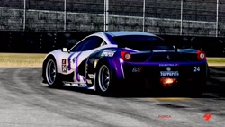 Size: 1280x720 | Tagged: safe, artist:skyline333, rarity, pony, unicorn, car, ferrari, ferrari 458 italia, ferrarity, forza motorsport 4, itasha