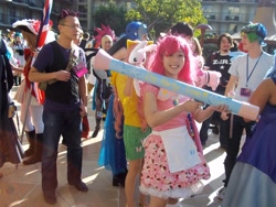 Size: 4000x3000 | Tagged: safe, artist:allison1derlnd, pinkie pie, human, 2012, anime los angeles, convention, cosplay, irl, irl human, partillery, photo