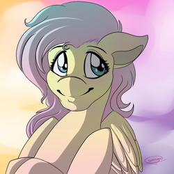 Size: 750x750 | Tagged: artist needed, source needed, safe, fluttershy, pegasus, pony, female, mare, solo