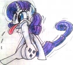 Size: 2266x2042 | Tagged: safe, artist:colossalstinker, rarity, pony, unicorn, graph paper, solo, traditional art