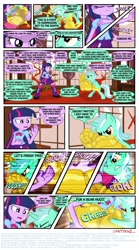 Size: 940x1688 | Tagged: safe, artist:ponymaan, derpibooru import, lyra heartstrings, twilight sparkle, comic:by skywalker's hand, equestria girls, comic