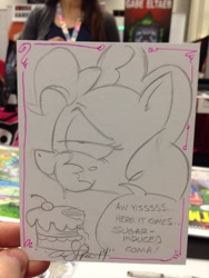 Size: 768x1024 | Tagged: safe, artist:andypriceart, pinkie pie, earth pony, pony, cake, solo, traditional art