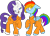 Size: 600x430 | Tagged: safe, artist:insane-feyaan, derpibooru import, rainbow dash, rarity, pegasus, pony, unicorn, bend over, bound wings, clothes, female, lesbian, prison outfit, prisoner rd, prisoner ry, raridash, shipping