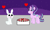 Size: 623x376 | Tagged: safe, artist:drypony198, angel bunny, starlight glimmer, pony, unicorn, blushing, date, date night, drink, female, flower, heart, interspecies, male, night, rose, shipping, starbunny, straight