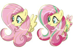 Size: 800x547 | Tagged: safe, artist:ii-art, fluttershy, pegasus, pony, rainbow power, rainbow power-ified, solo