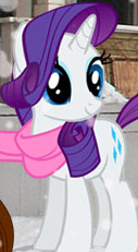 Size: 127x231 | Tagged: safe, screencap, rarity, pony, unicorn, clothes, outfit catalog, scarf, solo