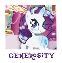 Size: 275x280 | Tagged: safe, rarity, pony, unicorn, generosity, official, rainbow power, solo