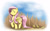 Size: 4201x2634 | Tagged: safe, artist:otakuap, fluttershy, duck, pegasus, pony, duckling, eyes closed, happy, raised hoof, smiling, solo, walking