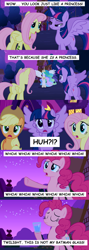 Size: 1280x3600 | Tagged: safe, applejack, fluttershy, pinkie pie, princess celestia, twilight sparkle, twilight sparkle (alicorn), alicorn, earth pony, pegasus, pony, batman, family guy, female, mare