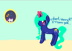 Size: 500x358 | Tagged: artist needed, safe, rarity, oc, oc:melody shores, fish, pony, unicorn, brain-swapped rarity, tumblr, underwater