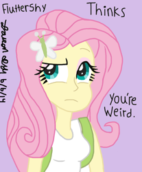 Size: 800x966 | Tagged: safe, artist:lcponymerch, fluttershy, equestria girls, mouthpiece, solo