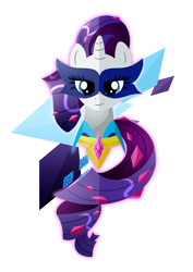 Size: 500x707 | Tagged: safe, artist:ii-art, radiance, rarity, pony, unicorn, power ponies (episode), power ponies, solo