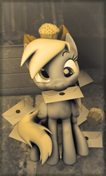 Size: 1800x2980 | Tagged: safe, artist:sourcerabbit, derpy hooves, pegasus, pony, 3d, cute, derpabetes, female, mail, mare, solo, source filmmaker