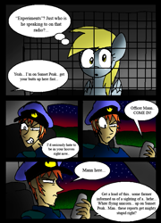 Size: 571x791 | Tagged: safe, artist:neoncabaret, derpy hooves, human, pegasus, pony, comic:derpy's wish, comic, female, mare, police officer