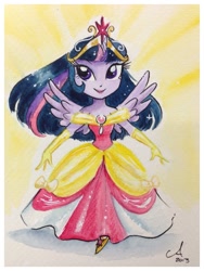 Size: 675x900 | Tagged: safe, artist:amy mebberson, derpibooru import, twilight sparkle, twilight sparkle (alicorn), alicorn, equestria girls, solo