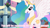 Size: 960x540 | Tagged: safe, edit, edited screencap, screencap, princess celestia, alicorn, pony, caption, image macro, meme, no snuggles, solo