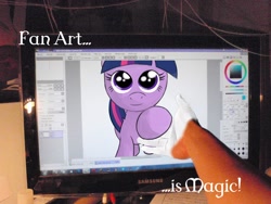 Size: 2560x1920 | Tagged: safe, artist:faulty-roze, derpibooru import, twilight sparkle, irl, magic, photo, portal