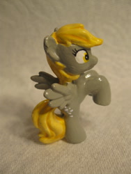 Size: 480x640 | Tagged: safe, artist:trueluminescence, derpy hooves, pegasus, pony, blind bag, custom, female, irl, mare, photo, rearing, solo, spread wings, toy