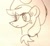 Size: 599x553 | Tagged: safe, artist:appuljack, applejack, earth pony, pony, bust, monochrome, paper, portrait, sketch, solo