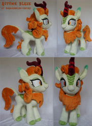 Size: 4077x5588 | Tagged: safe, artist:baraka1980, autumn blaze, kirin, sounds of silence, absurd resolution, irl, photo, plushie, solo