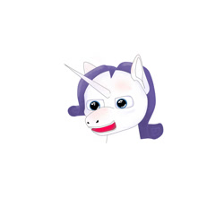 Size: 2000x2000 | Tagged: safe, artist:flutersparkle, rarity, pony, unicorn, ms paint, simple background, solo, white background