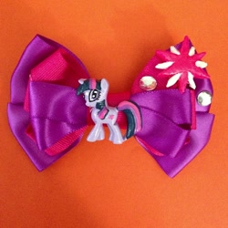 Size: 612x612 | Tagged: safe, artist:poeticpeacock, derpibooru import, twilight sparkle, bow, craft