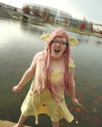 Size: 3089x3865 | Tagged: safe, artist:flutterthunder, fluttershy, human, cosplay, irl, irl human, photo, solo