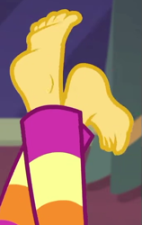 Size: 341x539 | Tagged: safe, screencap, sunset shimmer, better together, equestria girls, forgotten friendship, barefoot, cropped, feet, legs, pictures of legs