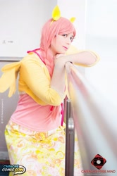 Size: 1357x2048 | Tagged: safe, artist:sweet-khoy, fluttershy, human, cosplay, irl, irl human, photo, solo