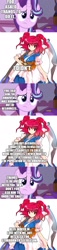 Size: 500x2177 | Tagged: safe, edit, edited screencap, screencap, starlight glimmer, pony, unicorn, comic:the epilogue, avengers: endgame, avengers: infinity war, comic, crossover, fanfic art, implied straight, infinity gauntlet, onozuka komachi, screencap comic, thanos, touhou