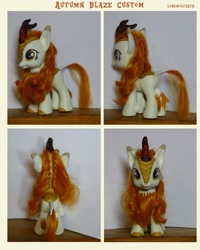 Size: 1200x1500 | Tagged: safe, artist:lonewolf3878, autumn blaze, kirin, sounds of silence, brushable, custom, irl, photo, toy