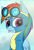 Size: 1579x2314 | Tagged: safe, artist:azerta56, derpibooru import, rainbow dash, pegasus, pony, clothes, goggles, solo, tongue out, uniform, wonderbolts uniform