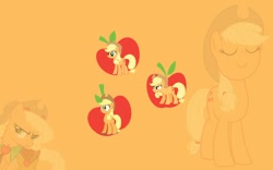 Size: 1024x640 | Tagged: safe, artist:bronielicious, applejack, earth pony, pony, cutie mark, female, wallpaper