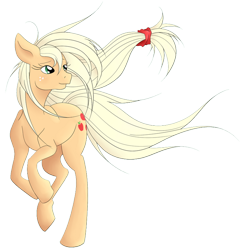 Size: 800x800 | Tagged: safe, artist:chappy34, artist:kodok37, applejack, earth pony, pony, running, simple background, solo