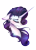 Size: 3543x4961 | Tagged: safe, artist:petrinox, rarity, pony, unicorn, bust, portrait, solo